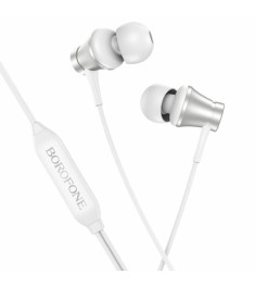 Wired in-ear headset Borofone BM73 Platinum (White)