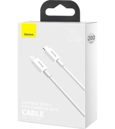 USB-кабель Baseus Superior PD 20W (1m) (Type-C to Lightning) (Белый) CATLYS-A02