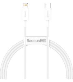 USB-кабель Baseus Superior PD 20W (1m) (Type-C to Lightning) (Белый) CATLYS-A02