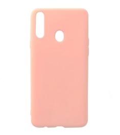 Силіконовий чохол iNavi Color для Samsung Galaxy A20s (2019) (Рожевий)