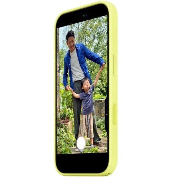 Чехол Silicone Case with MagSafe Apple iPhone 17 (Neon Yellow)