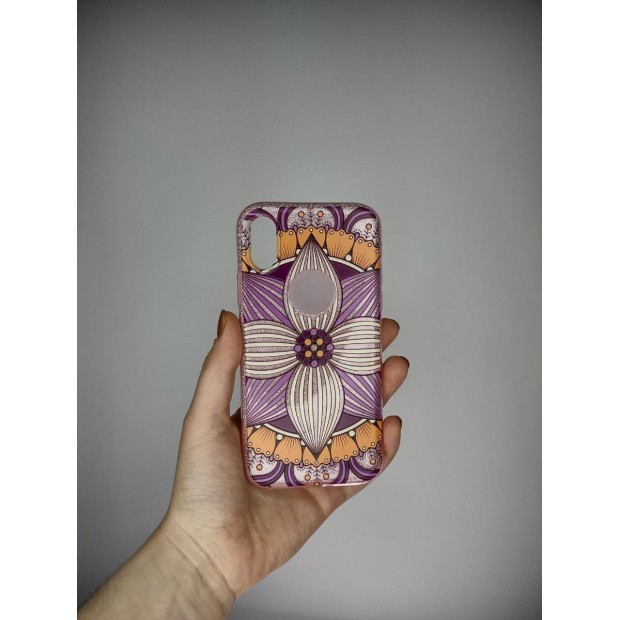 Силикон Glitter Apple iPhone X / XS (Lily)