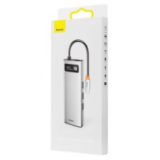Переходник USB HUB Baseus Baseus Metal Gleam Series 9-in-1 (Type-C) (Серый) CAHUB-CU0G