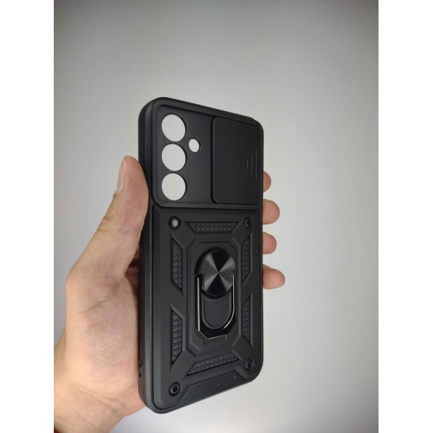 Чохол-бронь Ring Serge Armor Case Samsung Galaxy A54 (ShutCam) (Чорний)