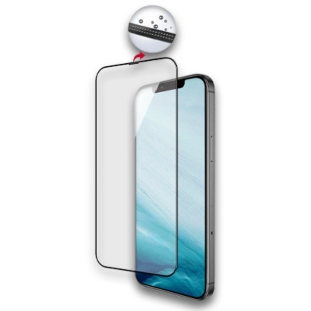 Захисне скло iLera DeLuxe Original для Apple iPhone 14 Plus  /  13 Pro Max (Чорне) iLFCDL14Pl