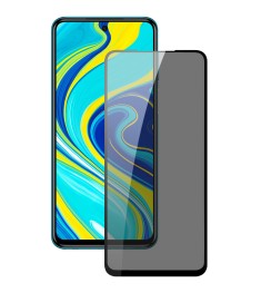 Захисне скло 5D Privacy HD для Xiaomi Redmi Note 9S  /  Note 9 Pro Чорне