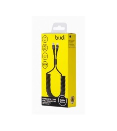 USB-кабель Budi Eye Spring 65W (1.8м) (Type-C to Lightning) (Сірий) DC210TLS U