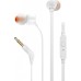 Проводные наушники-гарнитура вакуумные JBL Tune 110 (White) JBLT110WHT K