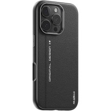 Накладка Blueo Premium Leather MagSafe Apple iPhone 16 Pro (Black)