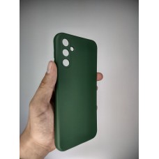 Силикон Original 360 Case Samsung A14 (ShutCam) (Тёмно-зелёный)