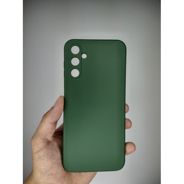 Силіконовий оригінальний 360 чохол для Samsung A14 (ShutCam) (темно-зелений)