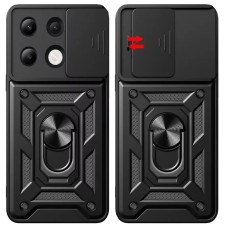 Бронь-чехол Ring Serge Armor Case Xiaomi Redmi Note 13 Pro 4G / Poco M6 Pro 4G (ShutCam) (Чёрный)