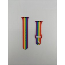 Ремешок Silicone  Apple Watch 38 / 40 /41 mm (Rainbow)