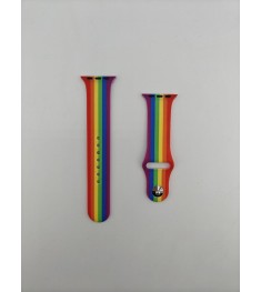 Ремешок Silicone  Apple Watch 38 / 40 /41 mm (Rainbow)