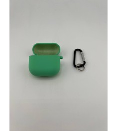 Чохол для навушників Full Silicone Case with Microfiber Apple AirPods 4 (49) Акв..
