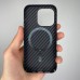 Чехол-накладка Carbon MagSafe для Apple iPhone 14 Pro (Чёрный)