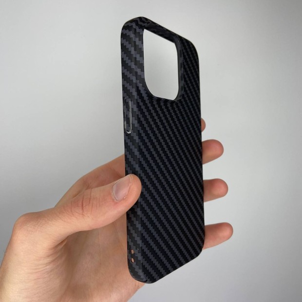 Чехол-накладка Carbon MagSafe для Apple iPhone 14 Pro (Чёрный)