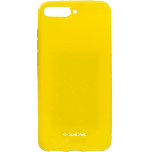 Силикон Molan Shining Huawei Y5 Prime (2018) / Honor 7A (Жёлтый)