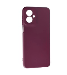Силікон оригінальний Motorola Moto G06 (ShutCam) (Бордовий)