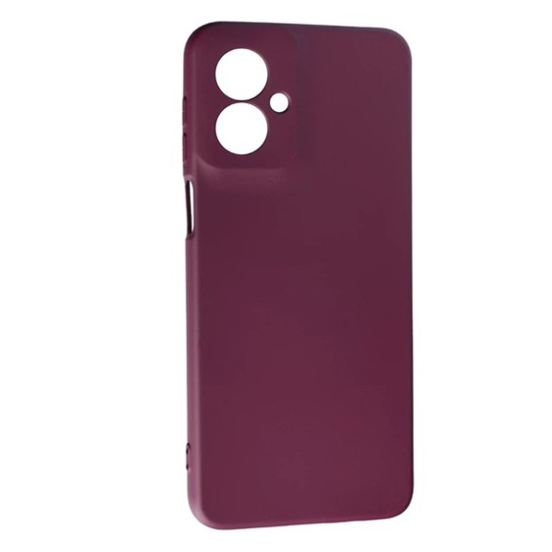 Силікон оригінальний Motorola Moto G06 (ShutCam) (Бордовий)