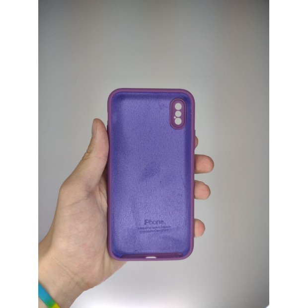 Силикон Original RoundCam Case Apple iPhone X / XS (28) Brinjal