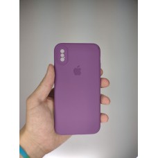 Силикон Original RoundCam Case Apple iPhone X / XS (28) Brinjal