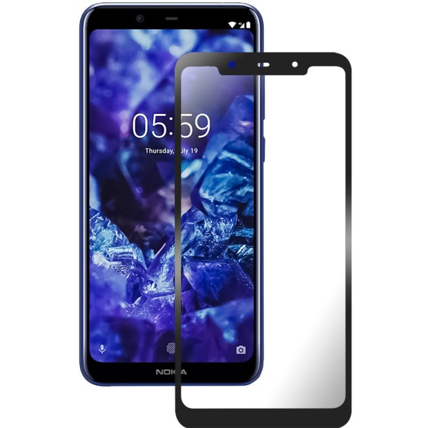 Захисне скло 5D Standard Nokia 5.1 Plus Чорне