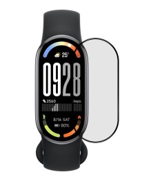 Захисне скло 5D для Xiaomi Mi Smart Band 10 Чорне