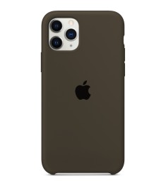 Силіконовий оригінальний чохол Apple iPhone 11 Pro (03) Темно-оливковий
