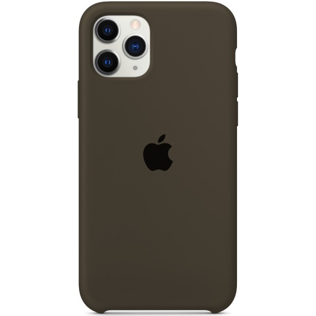 Силіконовий оригінальний чохол Apple iPhone 11 Pro (03) Темно-оливковий