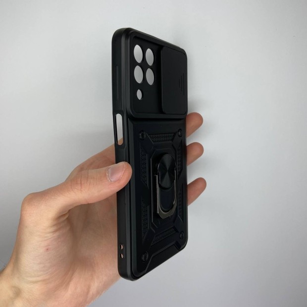 Чохол Ring Serge Armor Case для Samsung Galaxy M53 5G (ShutCam) (Чорний)