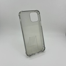 Силіконовий чохол 6D для Apple iPhone 12  /  12 Pro (Сірий)