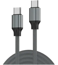 USB-кабель Profit LC441C 65W (1м) (Type-C to Type-C) (Темно-сірий) AT