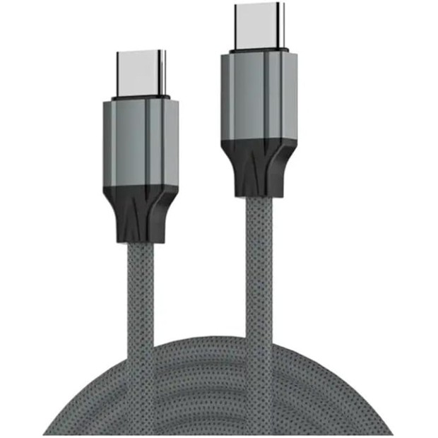 USB-кабель Profit LC441C 65W (1м) (Type-C to Type-C) (Темно-сірий) AT