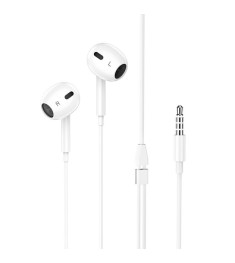 Wired earphones-headset Borofone BM30 Max (Lightning) (White) Wired earphones-headset Borofone BM30 Max (Lightning) (White)
