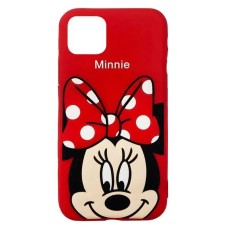Силикон Disney Minnie Apple iPhone 11 Pro Max (Красный)