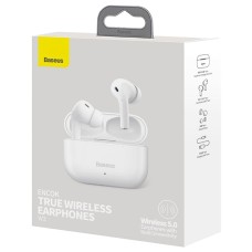 Бездротові навушники-гарнітура вакуумні Baseus Bowie Encok W3 (White)