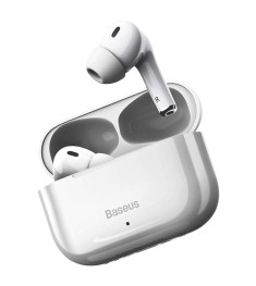 Бездротові навушники-гарнітура вакуумні Baseus Bowie Encok W3 (White)