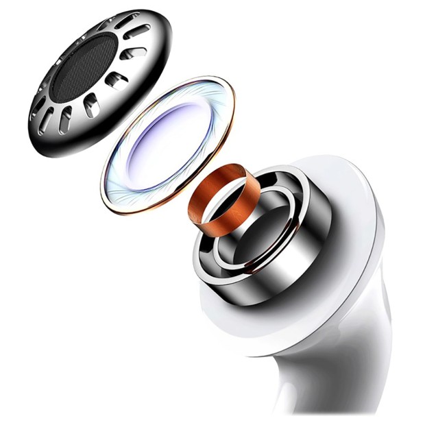 Бездротові навушники-гарнітура вакуумні Baseus Bowie Encok W3 (White)