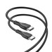 USB cable Borofone BX51 Triumph 60W (Type-C to Type-C) (Black)