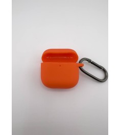 Чохол для навушників Full Silicone Case Apple AirPods 4 (18) Помаранчевий