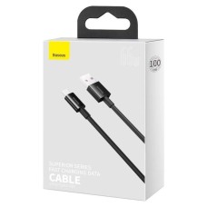 USB-кабель Baseus Superior 66W (1m) (Type-C) (Чёрный) CATYS-01