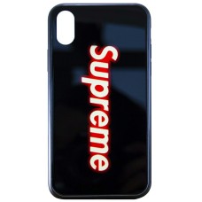 Накладка Світловий Скляний Чохол для Apple iPhone XR (Supreme) Накладка Світловий Скляний Чохол для Apple iPhone XR (Supreme)