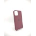 Чохол Silicone Case with MagSafe для Apple iPhone 12  /  12 Pro (Сливовий)