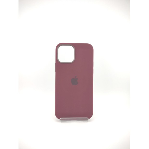 Чохол Silicone Case with MagSafe для Apple iPhone 12  /  12 Pro (Сливовий)