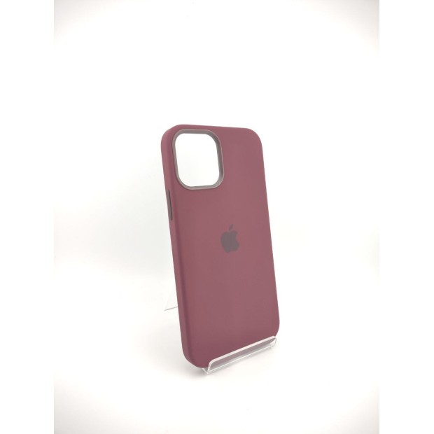 Чехол Silicone Case with MagSafe Apple iPhone 12 / 12 Pro (Plum)