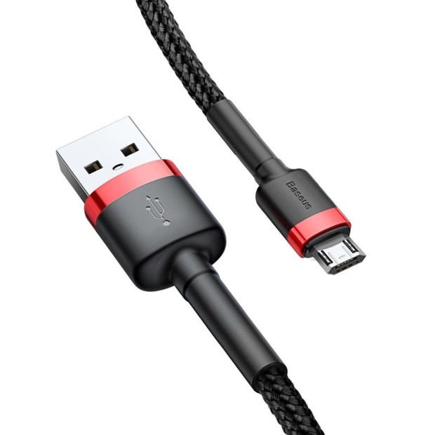 USB-кабель Baseus Cafule Special Edition 1.5A (2m) (MicroUSB) (Красный/Чёрный) CAMKLF-C91