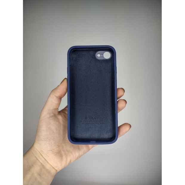 Силіконовий Чохол Оригінальний Квадратний RoundCam для Apple iPhone 7 / 8 / SE (32) Глибокий Темно-синій Силіконовий Чохол Оригінальний Квадратний RoundCam для Apple iPhone 7 / 8 / SE (32) Глибокий Темно-синій