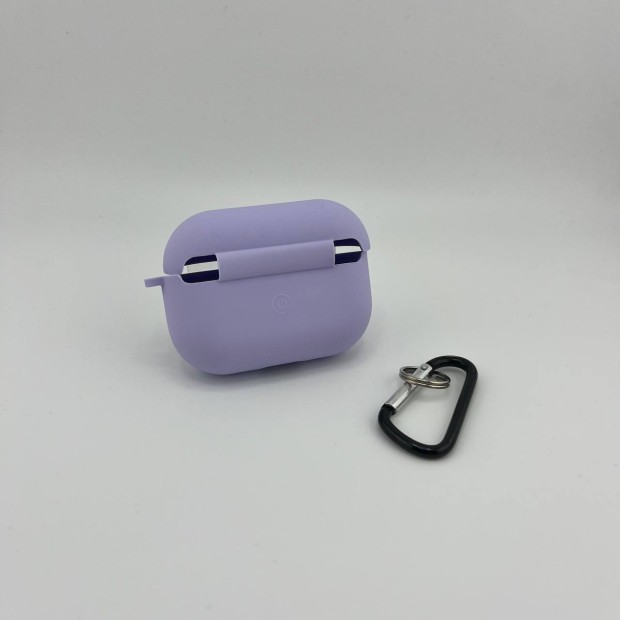 Чохол для навушників Full Silicone Case з мікрофіброю для Apple AirPods Pro (71) світлий гліцин.