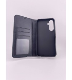 Leather Flip Case Elegant for Samsung Galaxy A25 (Black)